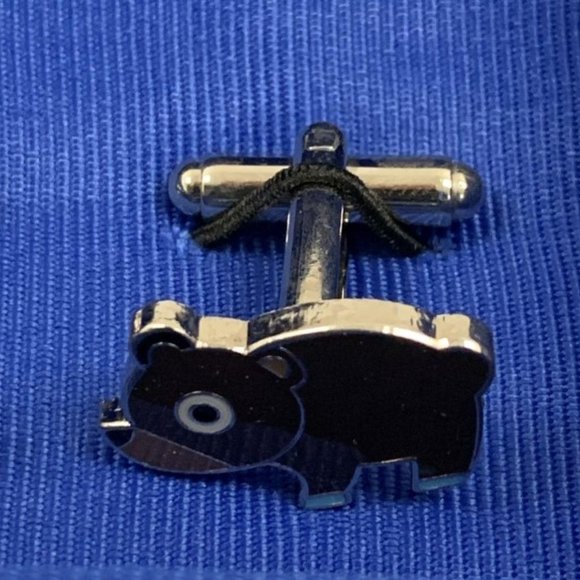 New Iota Links New York City Novelty Brown Bear Cuff Links - Picture 3 of 8